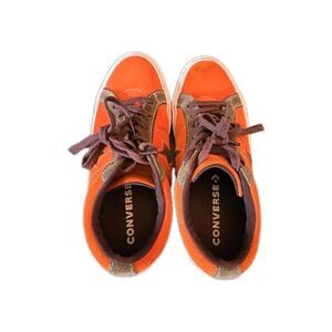 RARE Converse One Star Mandarin Orange Olive Suede Sneakers Men's Size 5 Shoes